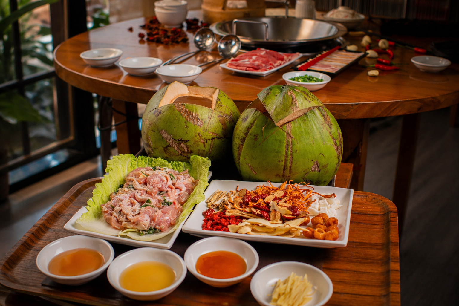 Coconut Herbal Soup